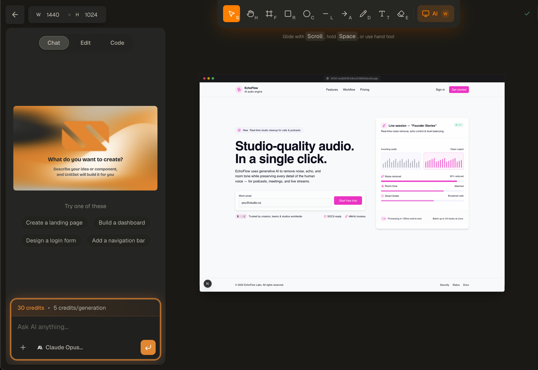 AI-powered component generation